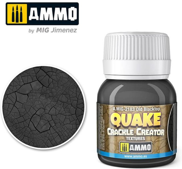 AMMO by MIG Quake Crackle Creator Textures Old Blacktop, Schwarz - Bild 1