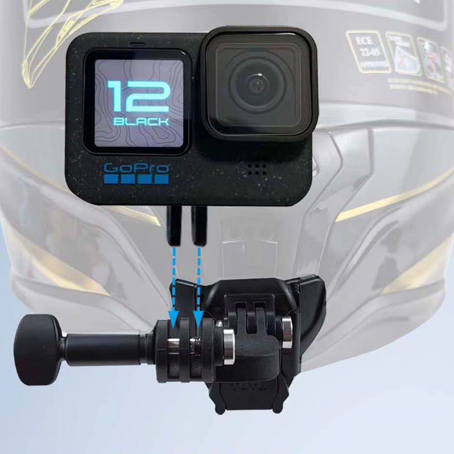 TUYU Objektiv-Winkelhalterungsadapter in Schwarz für GoPro, Insta360 Ace Pro2, One RS und DJI Action Kameras - Bild 3
