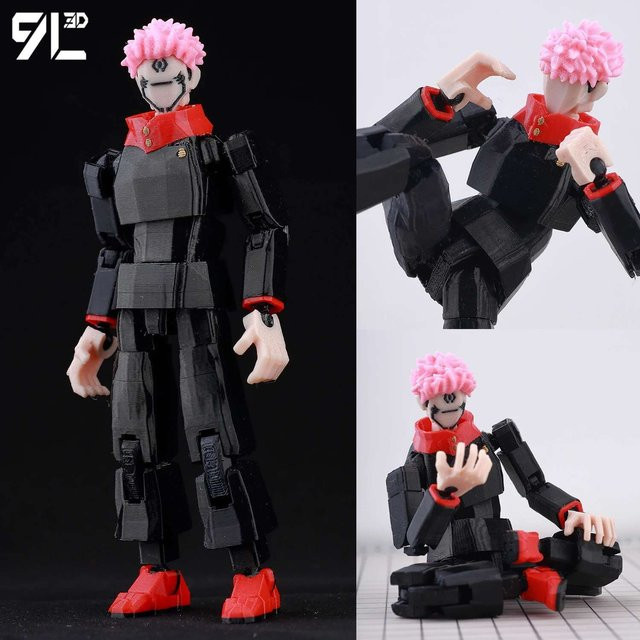 Bandai Jujutsu Kaisen Ryomen Sukuna, Action Figuren, Multi-Gelenk Modell - Bild 1