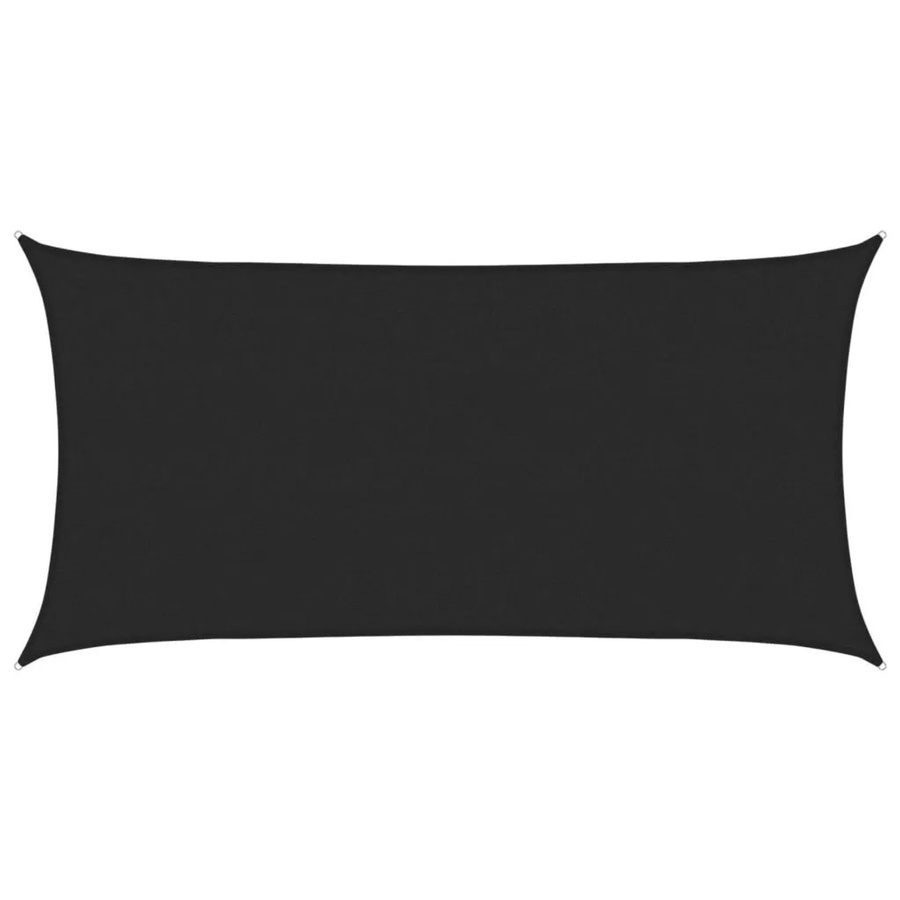 Furnicato Sonnensegel aus HDPE in Schwarz, Rechteckig, B x T: 4 x 2 m mit 90% UV-Schutz - Bild 2