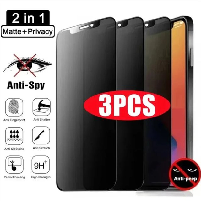 Matte Privatsphäre Displayschutzfolie für Xiaomi Redmi Note 14 15 Pro 8 9 10 11 12 13 Pro 10C 15 15C 14C 13C 12C 9T Anti Spy Film - Bild 1