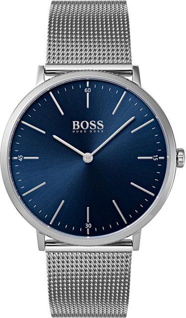 Hugo Boss Herrenuhr, Quarz, Edelstahl, 40 mm, Blau - Bild 1