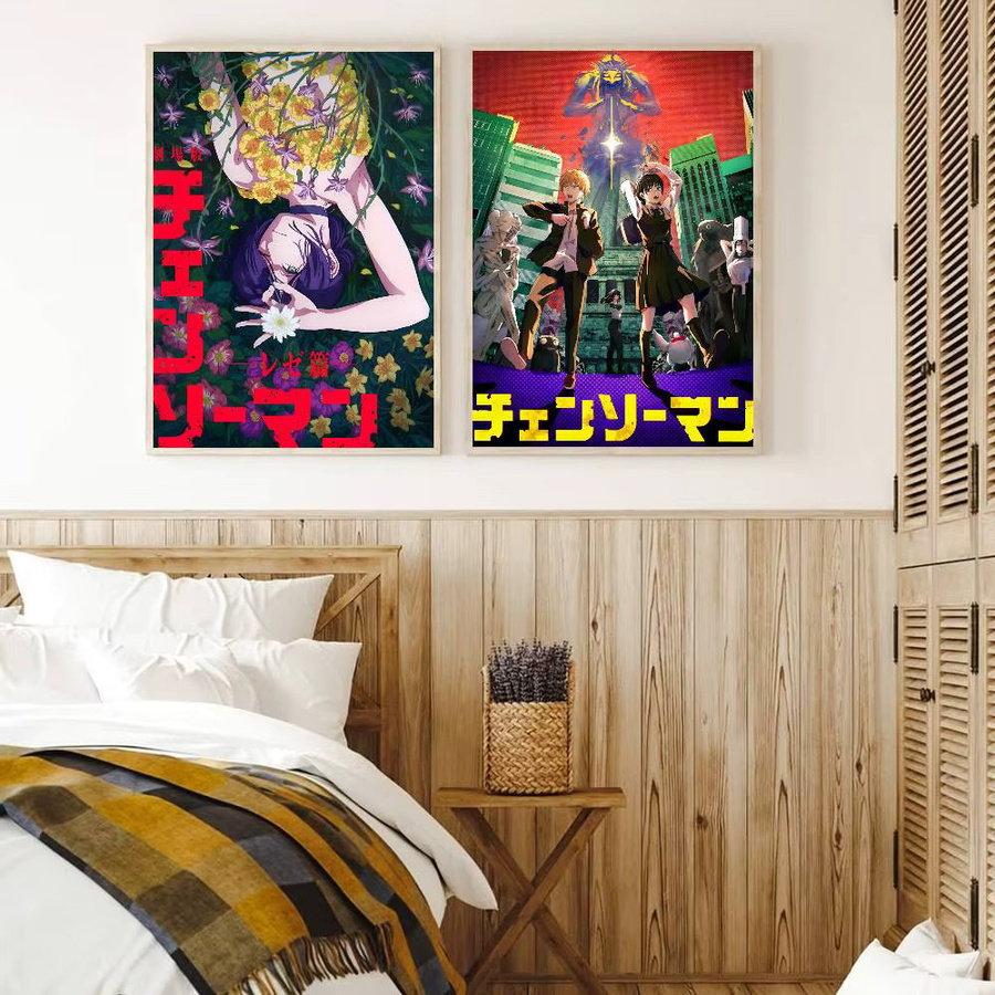 Chainsaw Man The Movie Reze Arc Poster Wandbild für Wohnzimmer Schlafzimmer und Büro in Mehrfarben - Bild 5