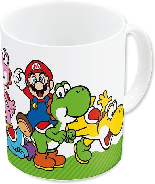Super Mario Family Tasse in Weiß - Bild 1
