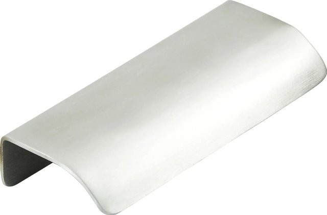 Siro Möbelgriff aus Edelstahl in Silber, feingeschliffen, Lochabstand 64 mm - Bild 1