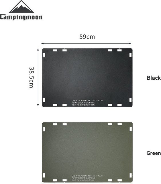 CAMPINGMOON T-510 IGT Taktischer Campingtisch aus Aluminiumlegierung, Klappbarer Outdoor-Tisch in Schwarz - Bild 1