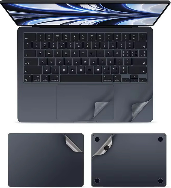 Apple MacBook Air 15,3 Zoll Schutzfolie Vollkörper-Skin Aufkleber in Multicolour für Modelle A2941 A3114 A3241 A3448 M5 M4 M3 M2 2023-2026 - Bild 1