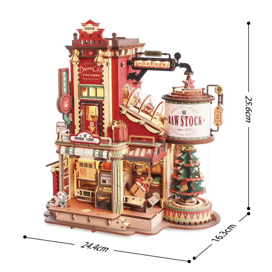 ROKR Dream Gift Factory, 3D Holzpuzzle, Holz-Musikbox - Bild 5