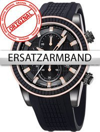 Perigaum Uhrenarmband Silikon, schwarz - Bild 1