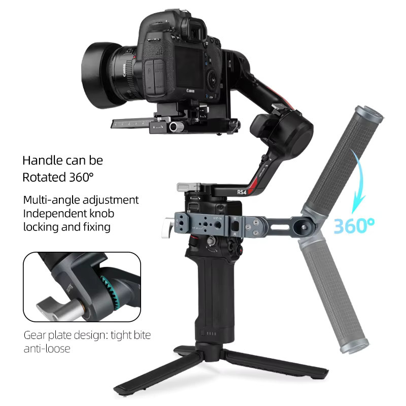COBONE Verstellbarer Tragegriff mit NATO-Clip für DJI RSC2 RS3 Mini RS3 PRO RS4 PRO Stabilisator Gimbal - Bild 3