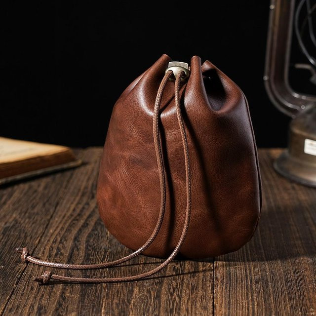 Münzhalter Leder, Retro, Unisex - Bild 1