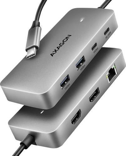 AXAGON USB-C Dockingstation mit Power Delivery in Grau - Bild 1