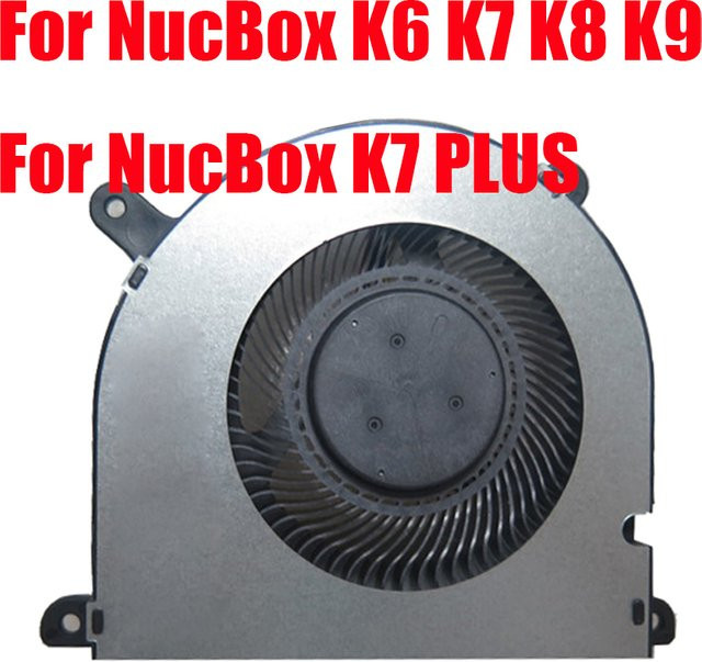 Ersatz-CPU-Lüfter für GMKtec NucBox K6 K7 K8 K9, 4-Pin Luftkühler, Schwarz - Bild 1