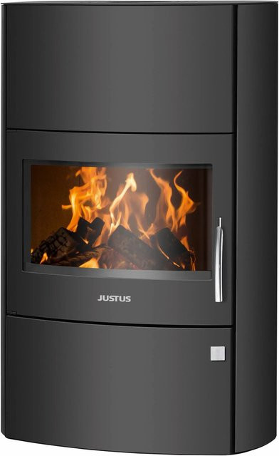Justus Kaminofen Agero W+ aus Stahl in Schwarz mit 7 kW Leistung - Bild 1