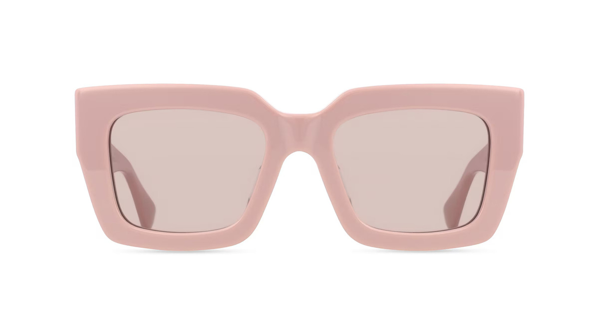 Bottega Veneta BV1212S Sonnenbrille Vollrand, Quadratisch, Acetat, Unisex, pink - Bild 1