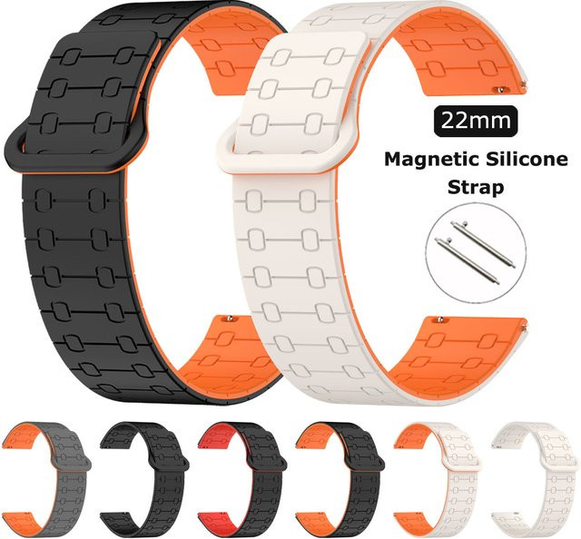 Fossil Uhrenarmband Silikon, 22 mm, Unisex - Bild 1