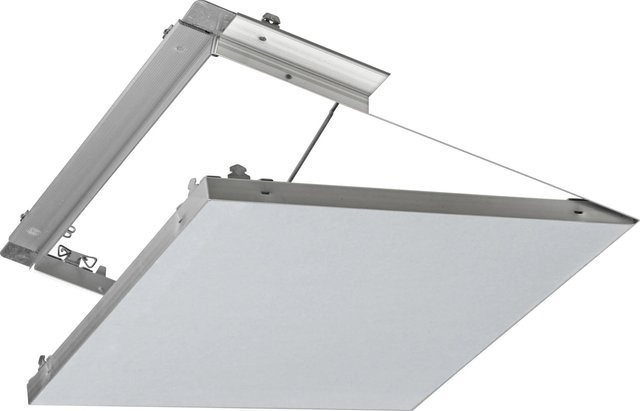 Knauf alutop Revisionsklappe Revo aus Aluminium in Silber, B/T: 30 x 30 cm - Bild 1