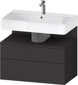 Duravit Waschtischunterschrank Qatego in Grau Matt, B/T/H: 79 x 47 x 59 cm - Bild 1