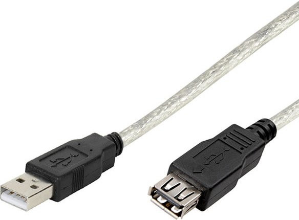 Vivanco USB 2.0 Verlängerungskabel USB-A in Schwarz, Länge: 0,75 m - Bild 1