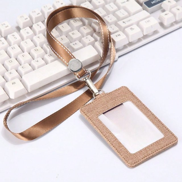 XYNN Kartenhülle für Arbeitsdokumente und Abzeichen mit Lanyard in Khaki - Bild 1