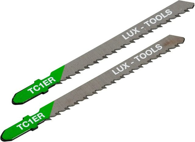 LUX-TOOLS Stichsägeblatt für Holz mit T-Schaft, HCS, Silber, 75 mm - Bild 1