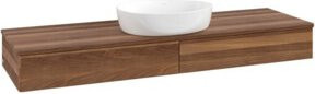 V&B Waschtischunterschrank Antao ohne Frontstruktur in Warm Walnut, B/T: 160 x 50 cm - Bild 1