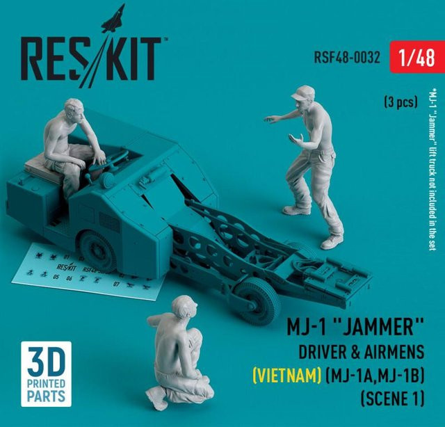 ResKit Models MJ-1 Jammer Driver & airmens, Spielfahrzeug, 3-teiliges Set, 1:48 - Bild 1