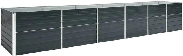 DELUKE Hochbeet OSKAR aus verzinktem Stahl in Anthrazit, B/T/H: 480 x 80 x 77 cm - Bild 1