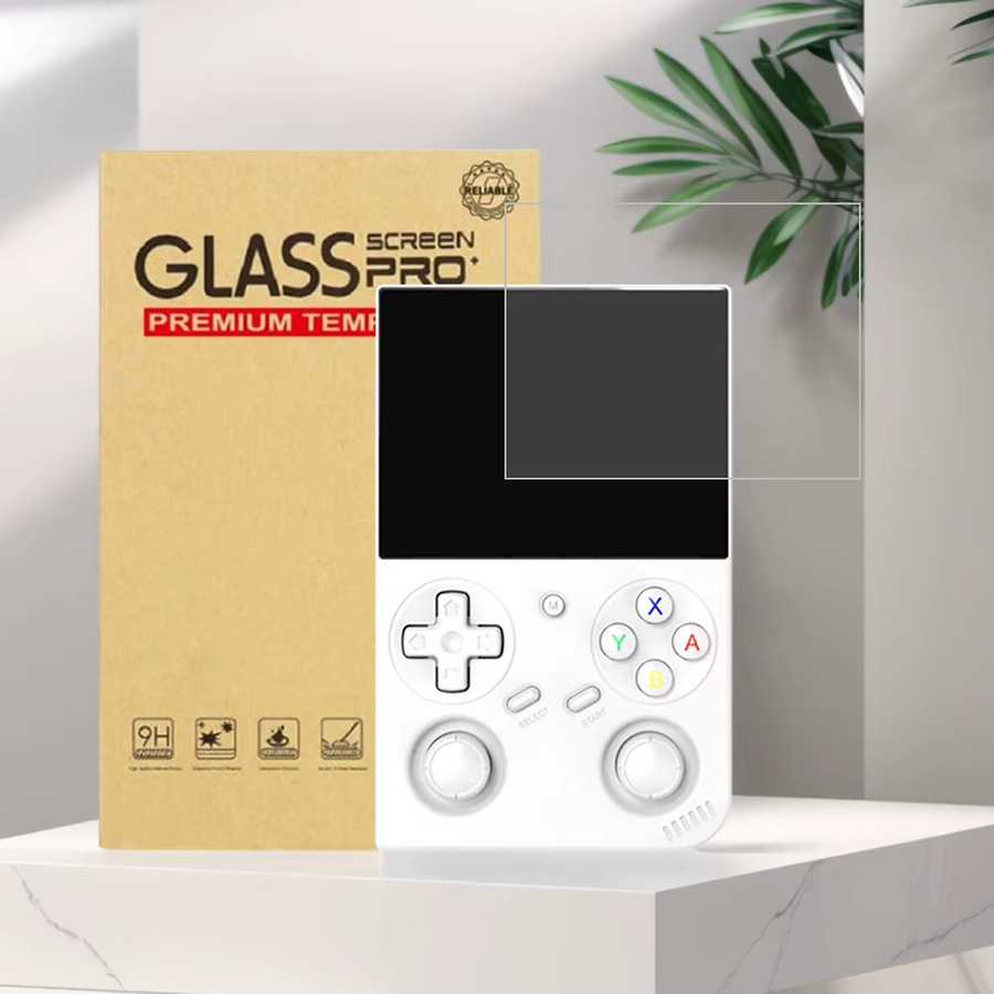 2 Stück Anbernic RG35XX Pro Displayschutzfolie aus gehärtetem Glas, transparent und kratzfest - Bild 3