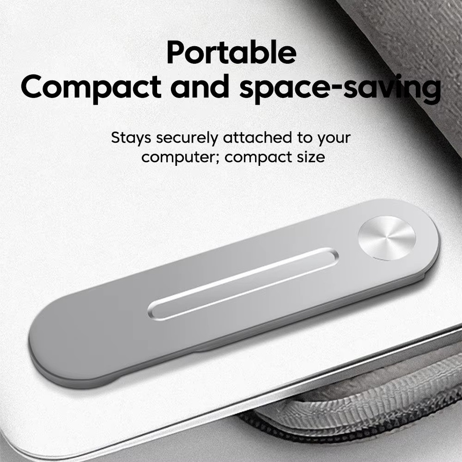 Elough Magnetische Handyhalterung für Notebook, Tragbare und Drehbare Smartphone-Halterung für den Computerbildschirm in Schwarz oder Silber - Bild 5
