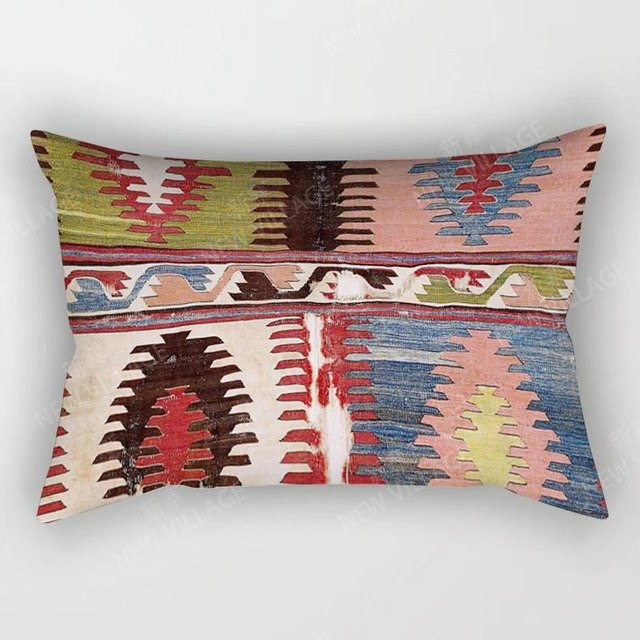 JMG Clothing Kissenbezug im Boho-Stil mit Nordischem Vintage-Herbst-Design, Mehrfarbig, B/H: 50 x 30 cm - Bild 1