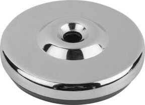 KIPP Teller für Stellfüße aus Stahl mit Gummi in Chrom/Silber, Durchmesser: 100 mm - Bild 1