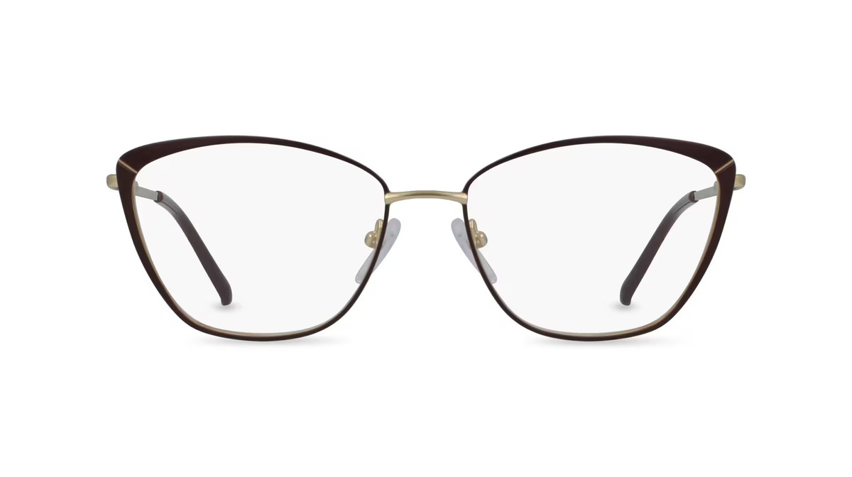 Fielmann DT 007 FLEX FA Korrektionsbrille Butterfly, Vollrand, Edelstahl, gold, Damen - Bild 1