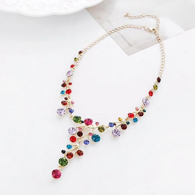 Wucifang Jewelry Halskette, Multicolor, Kristall, Damen - Bild 1