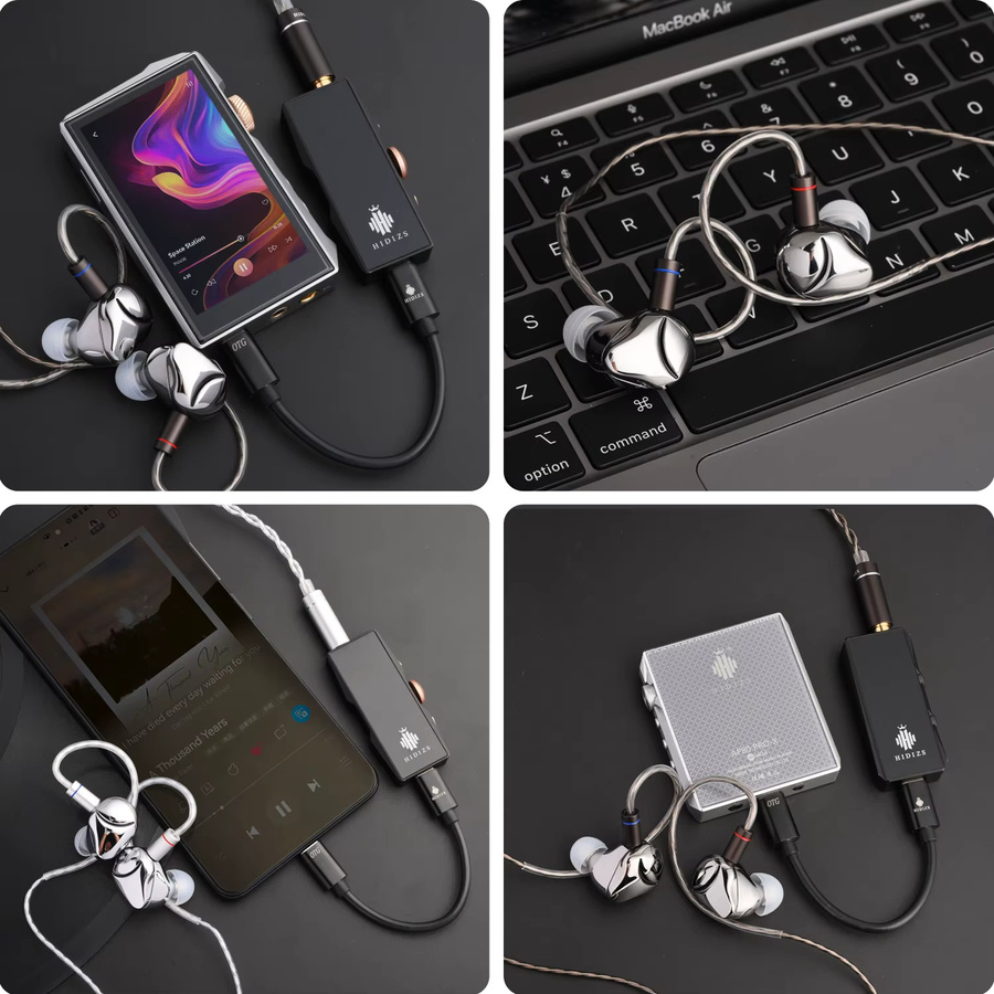HIDIZS MK10 Pure Magnesium Diaphragm HiFi In-Ear-Monitore IEM mit 3,5 mm Jack in Silber - Bild 4