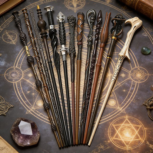 Hot Toys Harry Potter Magische Zauberstäbe, Set / Bundle, mit Metallkern - Bild 1