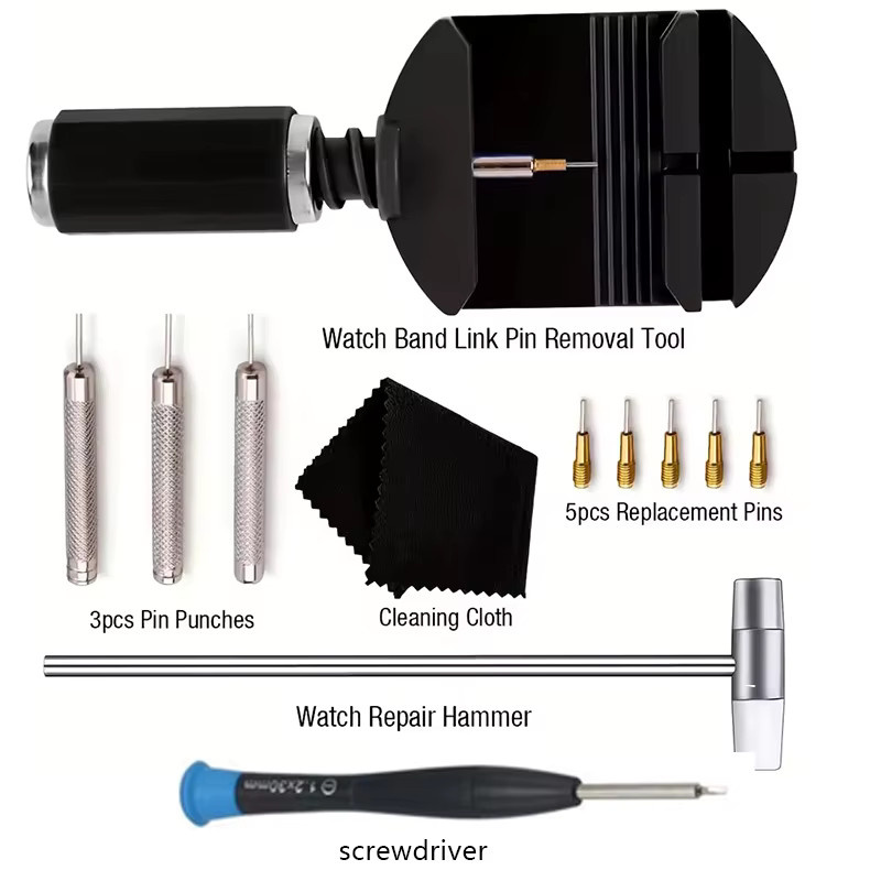 Mptionx Armband Reparatur Tools Kit, Edelstahl, Schwarz, Unisex - Bild 2