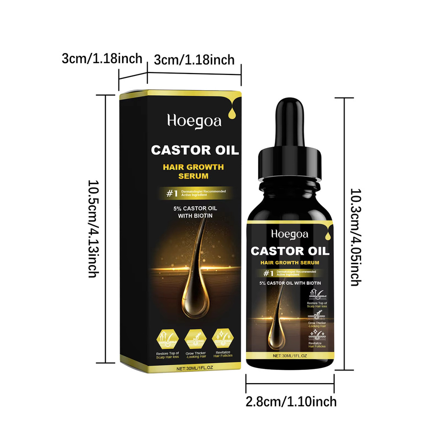 Hoegoa Rizinusöl, Haarpflegeöl, 30 ml, Unisex - Bild 6
