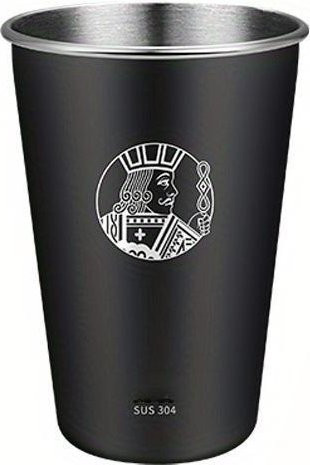 NATAWA Edelstahl Becher aus 304 Edelstahl in Schwarz mit 350 ml Fassungsvermögen - Bild 1