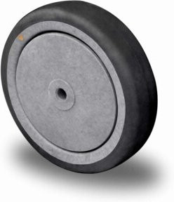 CASCOO Rad Serie P2T2 grau mit Kugellager Durchmesser: 125 mm - Bild 1