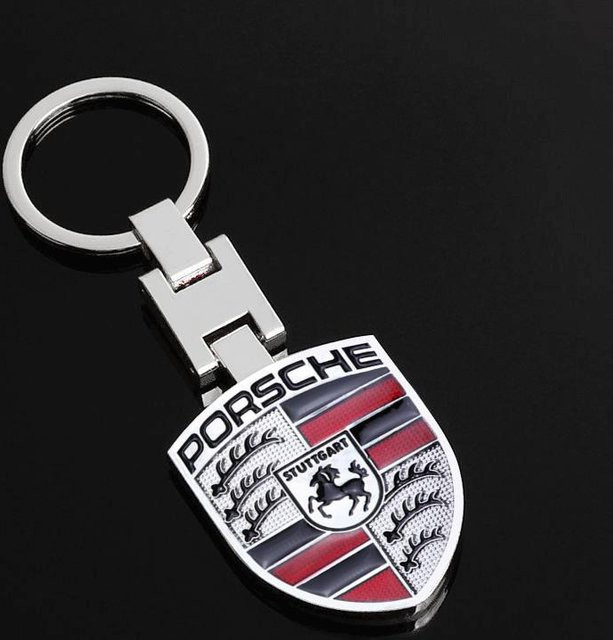 Porsche Schlüsselanhänger H-Schnalle, silber, Unisex - Bild 1