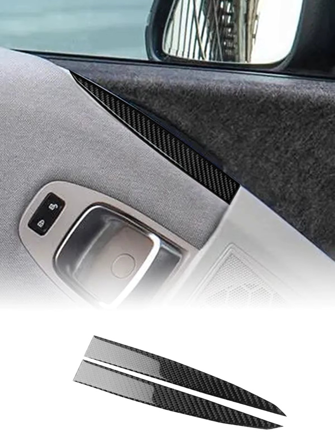 AIRSPEED Carbon-Dekor-Trim-Panel für BMW i3 (2013-2022), Türlautsprecher-Abdeckungen aus Soft-Carbon-Faser, Schwarz, 2 Stück - Bild 5