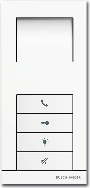 Busch-Jaeger Audio-Innenstation AP-624 Weiß, H: 17,5 cm, B: 8,1 cm, T: 2,2 cm - Bild 1
