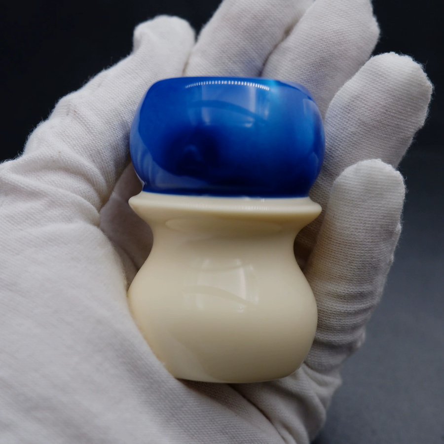 Boti Rasierpinsel Herren, blau & weiß - Bild 2
