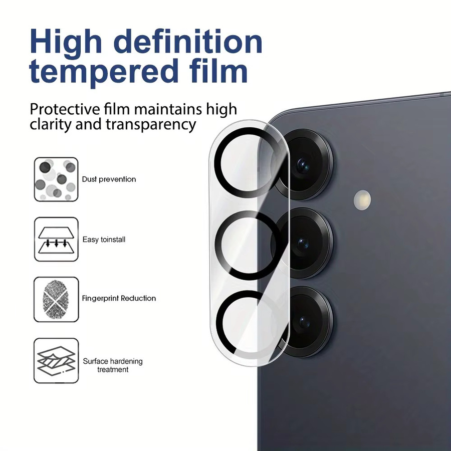 3er-Set 3D Vollabdeckung Objektivschutz aus HD-Glas für Samsung Galaxy A17 A56 A36 A16 A55 A35 A15 A54 A34 A14 in Transparent - Bild 4