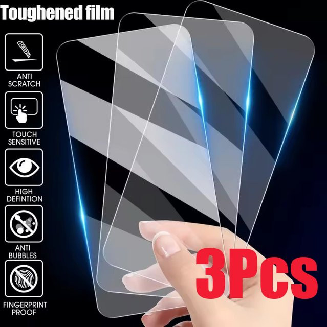 3er-Pack Displayschutzfolie aus gehärtetem Glas für Xiaomi Redmi K80 Ultra 13X A5 12R 12C 13C Note 14 14S in Transparent - Bild 1