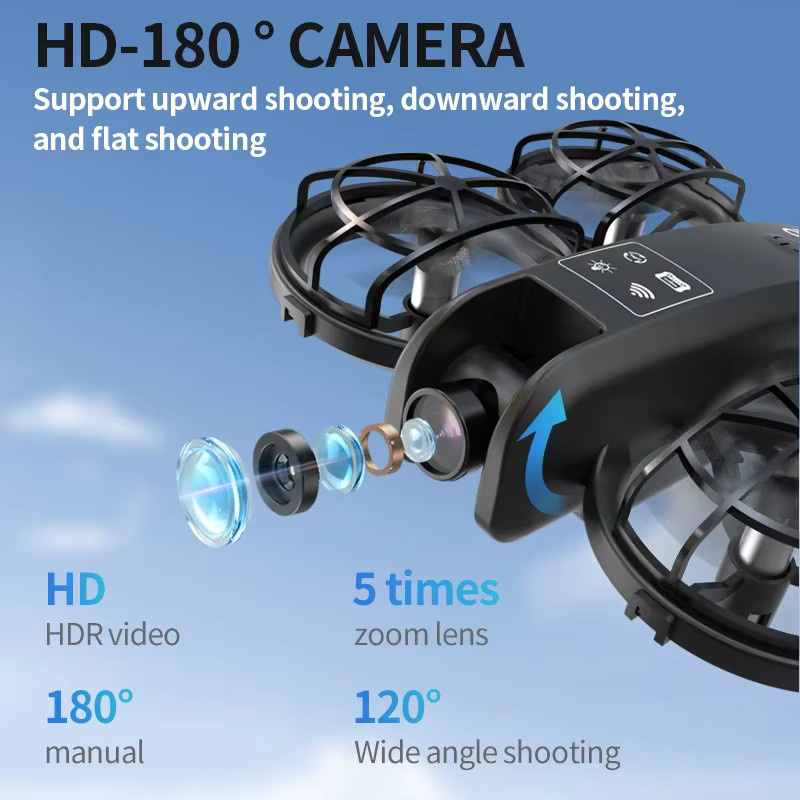 JIKEFUN K100 Max Mini RC Drohne, 4K Kamera, faltbar, bunt - Bild 2