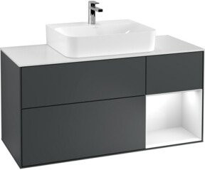 V&B Waschtischunterschrank Finion in Anthrazit lackiert, Breite: 120 cm, Tiefe: 50,1 cm, Höhe: 50,1 cm - Bild 1