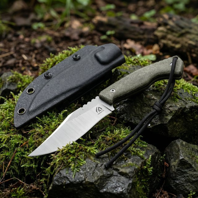 HUANGFU Multifunktionales Outdoor-Messer mit integrierter Klinge für Abenteuer und Gartenpflege - Bild 1