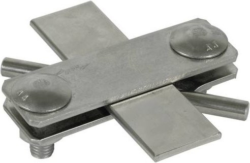 DEHN SV-Klemme 7.10 FL30 V4A aus Edelstahl in Silber - Bild 1